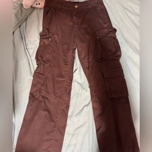H&M Relaxed Fit Brown Trousers